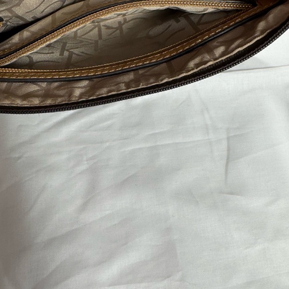 Calvin Klein Dark Brown Monogram Crossbody Purse - Like New - Rarely Used - Picture 12 of 15